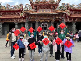 「和平國小開新運，媽祖神宮迓好春」(20250117):20250116天后宮海東書會揮毫13